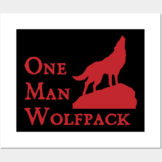 one man wolfpack Wall Art by Flickering_egg